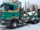 Scania 144, puuauto nosturilla