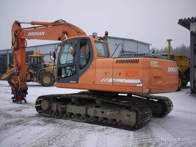 Doosan DX 225 LC excavators, 2008 - Nettikone