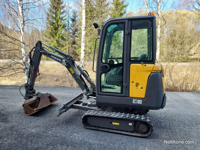 Volvo Ec 18D excavators, 2016 - Nettikone