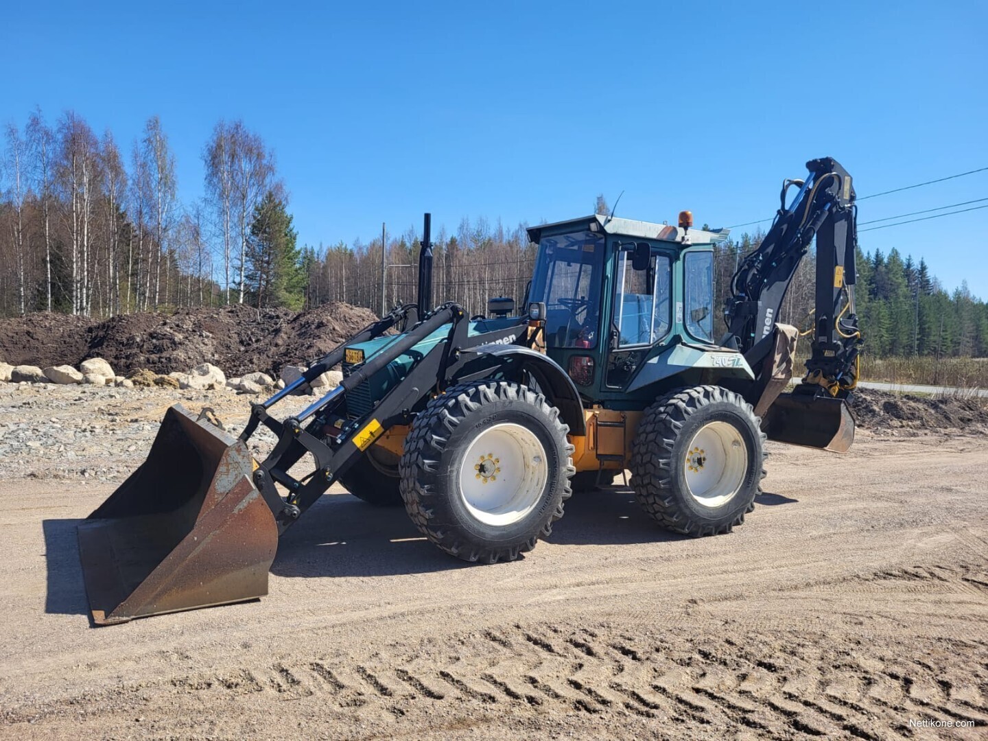 Lännen 740 S Engcon S45 kaivurikuormaajat, 1997 - Nettikone