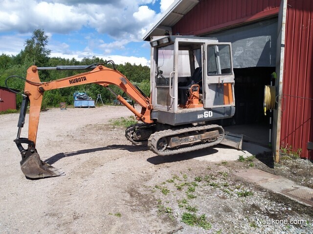 Kubota KH-60 excavators, 1990 - Nettikone